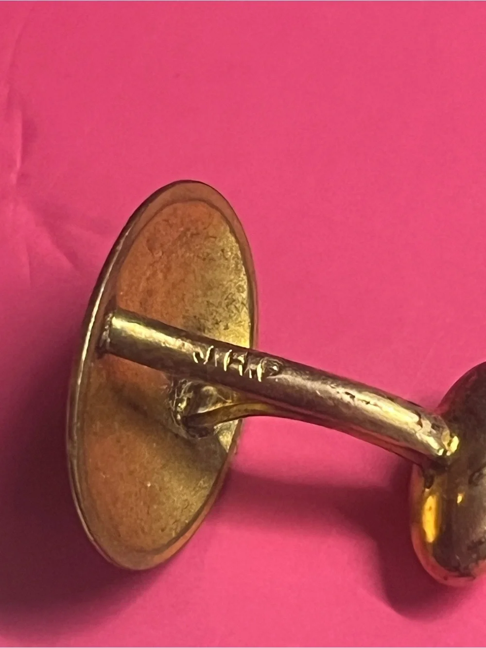 Vintage Polished  Engraved Oval Cufflinks - Classic Men’s Accessory